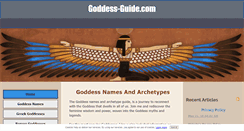 Desktop Screenshot of goddess-guide.com
