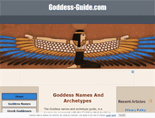 Tablet Screenshot of goddess-guide.com